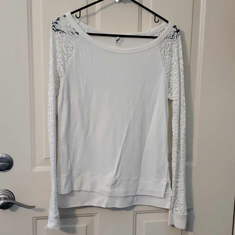 Lace Sleeve Top